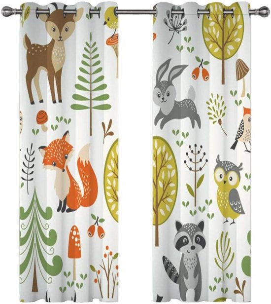 Verduisterende Gordijn Voor Kids 2 Panelen Herfst Golden Road Super Zachte Thermische Geïsoleerde Slaapkamer Gordijnen Ooggordijnen Voor Kinderen Slaapkamer Raam Voor Decoratie 220x215cm