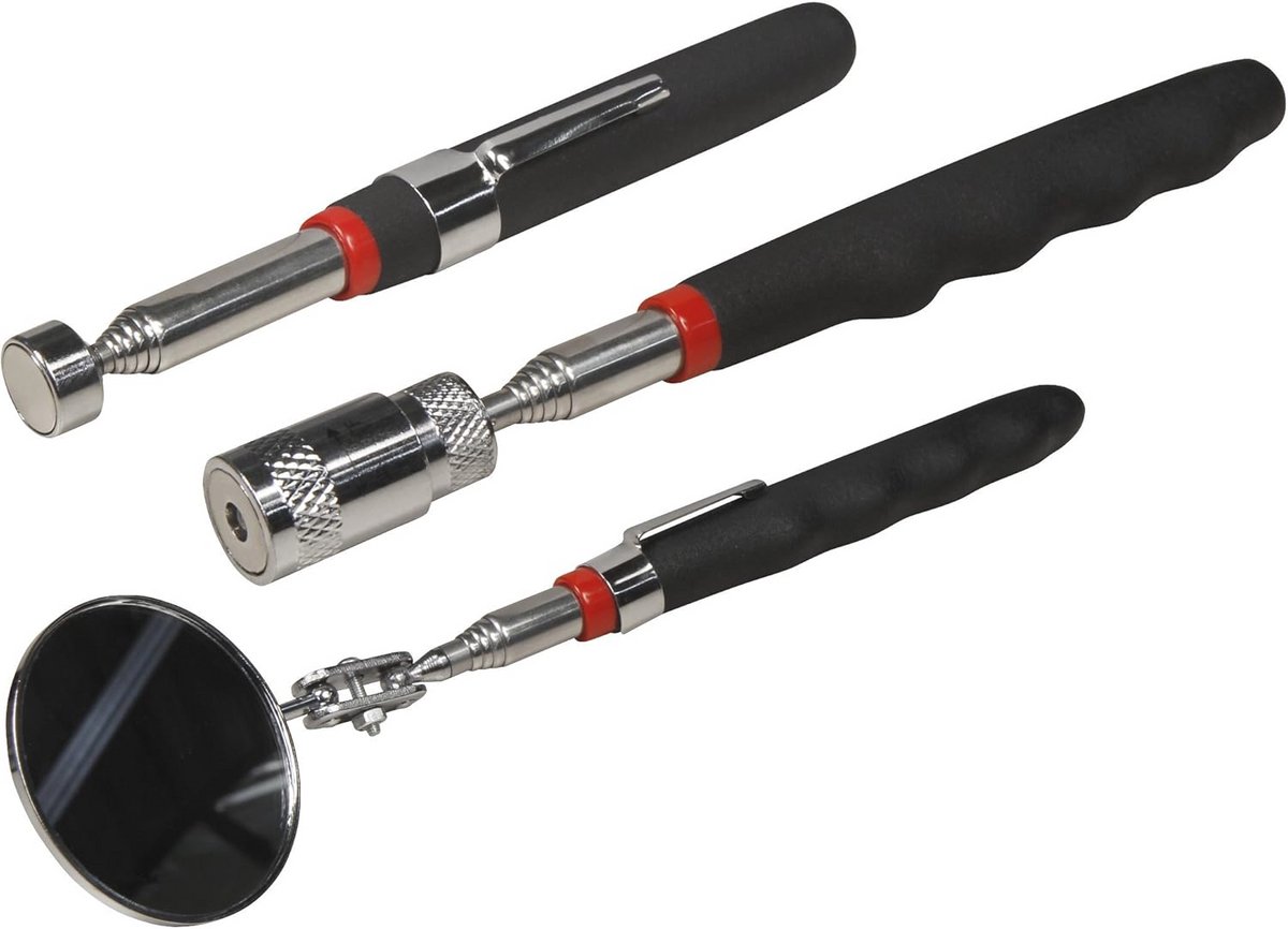Telecopisch Pick-up Gereedschap met Magneet en LED – 19-80 cm, 3,6 kg Trekkracht voor Kleine Onderdelen