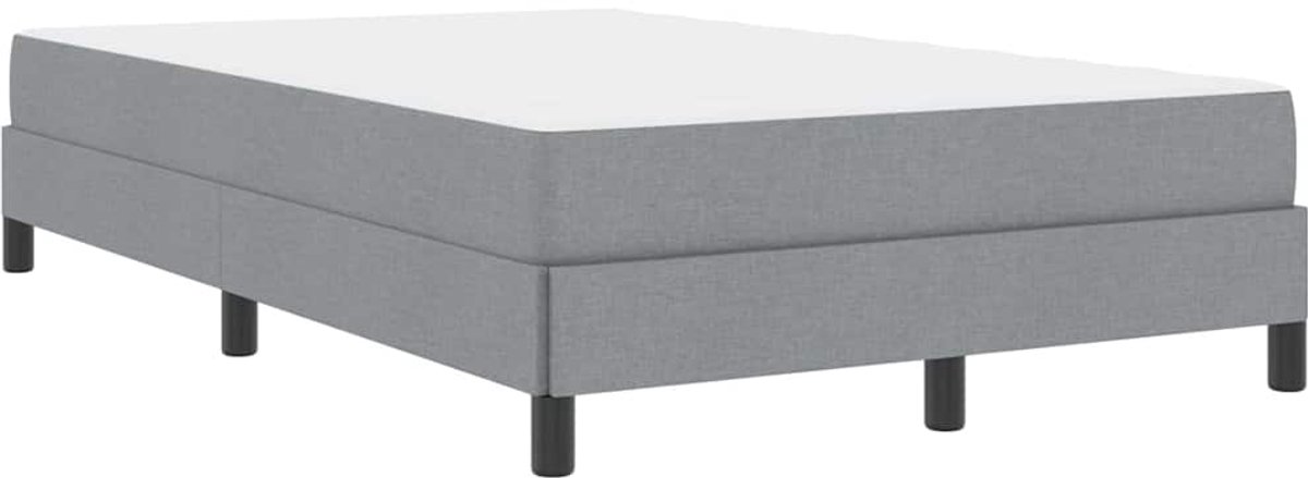 Tweepersoonsbed | Dubbelbed | Volwassenenbed | Boxspring bed met matras Lichtgrijs 120 x 200 cm Stof