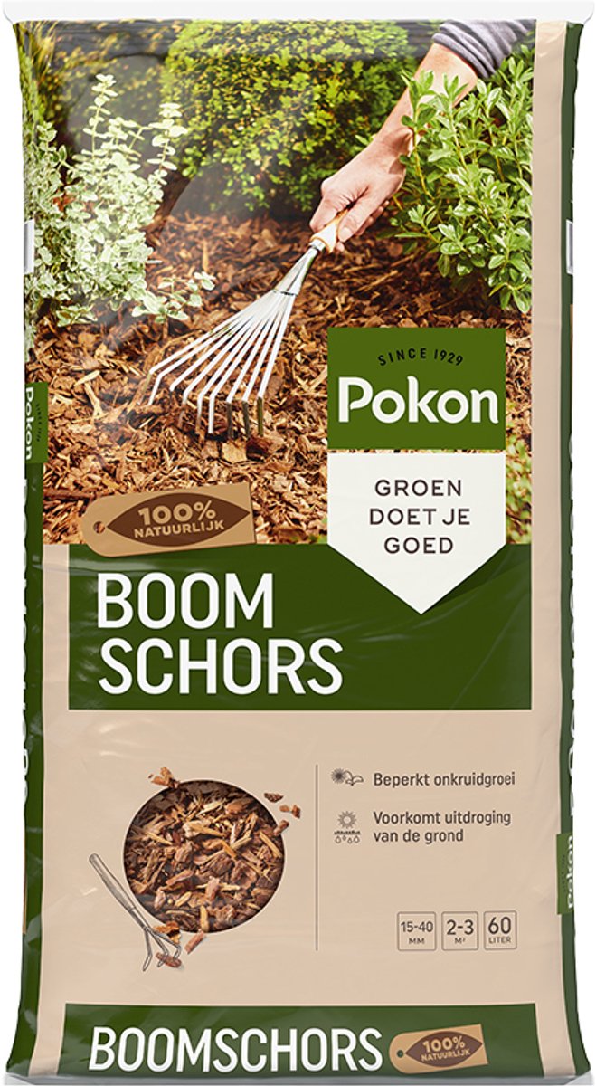 Bol.com Pokon Verse Boomschors - 60l - Sierschors - Boomschors Bodembedekker aanbieding