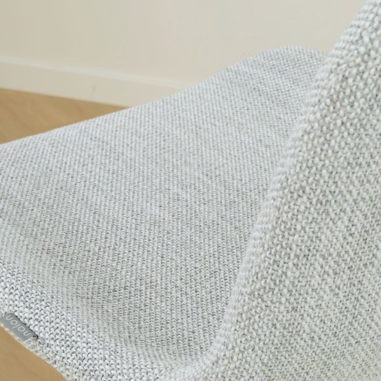 Tabouret de bar Nolon Nino-Fé gris mélangé - piètement noir - 65 cm