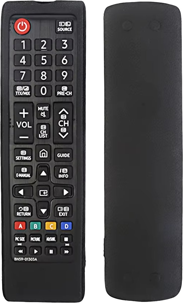 Ibley Beschermhoes voor Samsung BN59-01175N afstandsbediening – Zwart – Siliconen Remote Case