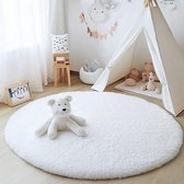 Tapis En Machine Lavable Tapis Moelleux Enyhom 120x160 Cm - Crème, Motif Géométrique - Lavable Machine - Antidérapant - Pour Salon, Chambre Tapis Doux 120x160cm
