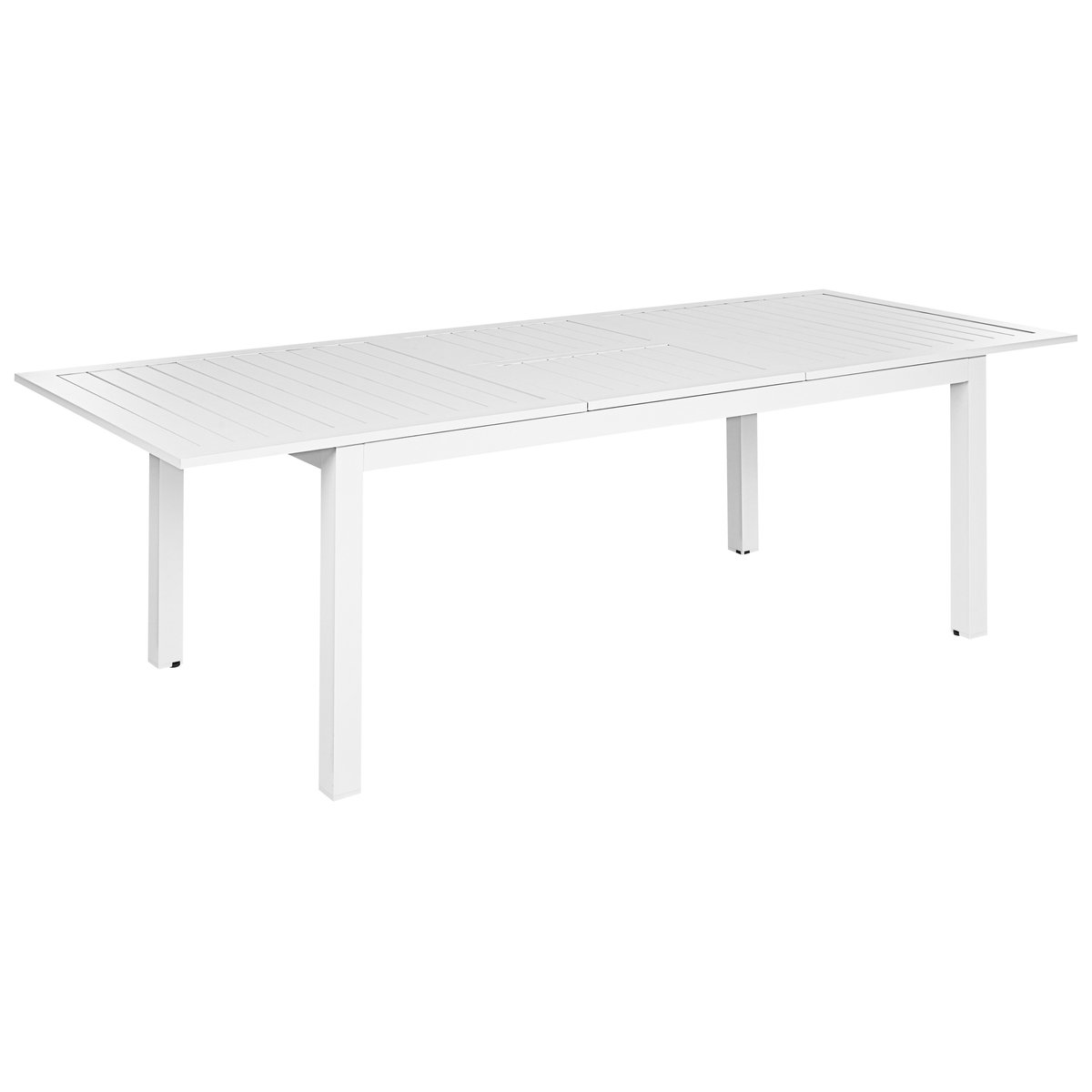 SKALOMA - Tuintafel - Wit - 180/240 x 90 cm - Aluminium