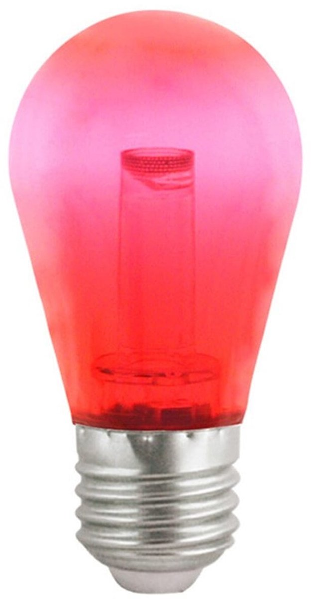 VITO LED Lamp G45 E27 - 2.5W (vervangt 18W) - 150lm - Rood Licht - 180-240V - Flikkervrij - Energiezuinig