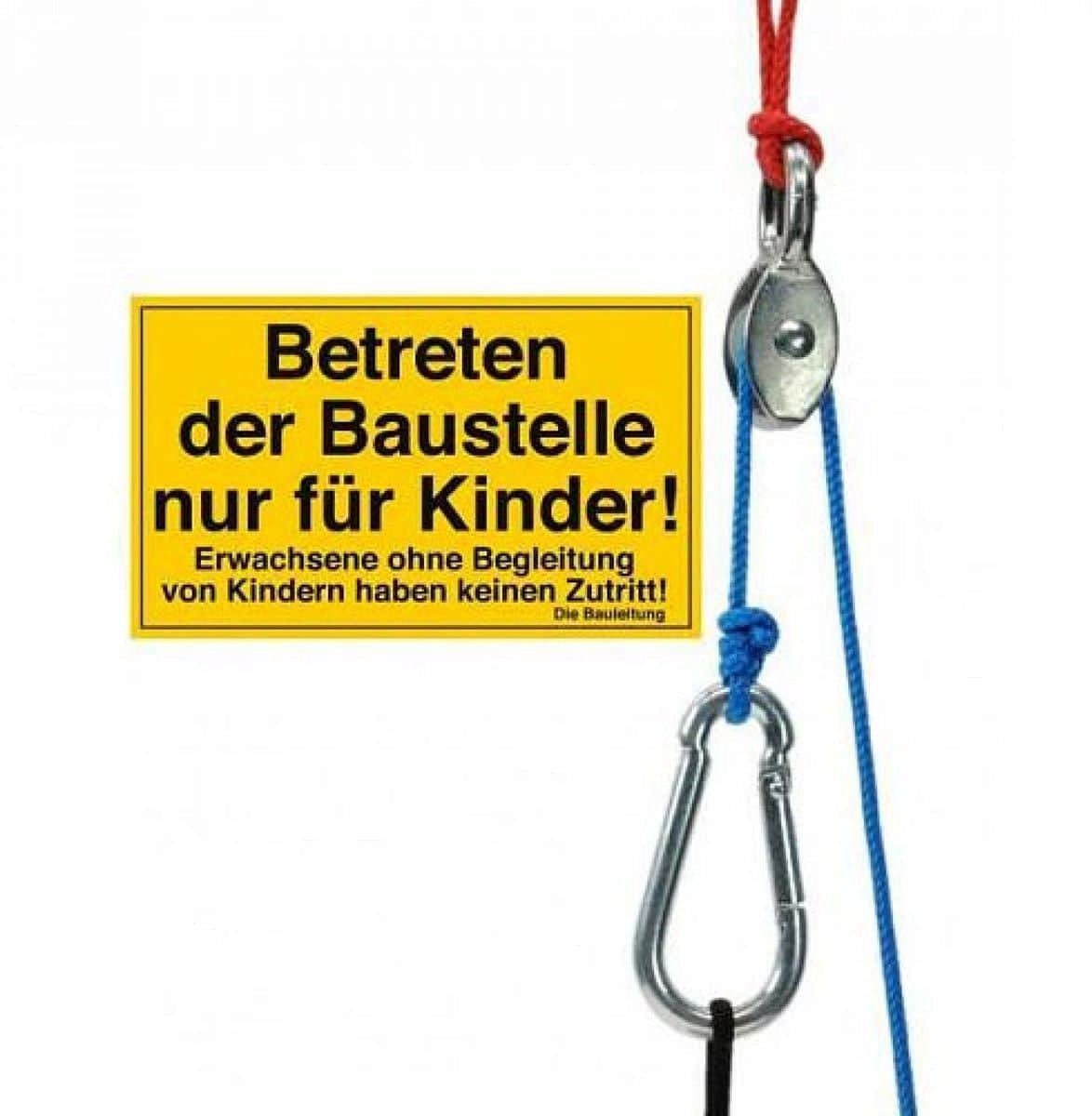 Mini katrol met touw en zakjes - Kids at work