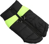 Hondenjas - Herfst en winter dierenvest- Hond winterjas- Warme Hondenjas - Pullover fleece hondenjas - Katoenen hondenjas - Waterdicht puppykleding - Warme hondenkleding - Maat S - Perfect voor kleine honden - Middelgrote honden - Groen