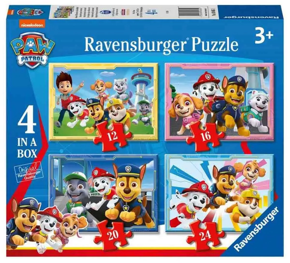 Ravensburger puzzel PAW Patrol - 12+16+20+24 stukjes — afbeelding 10
