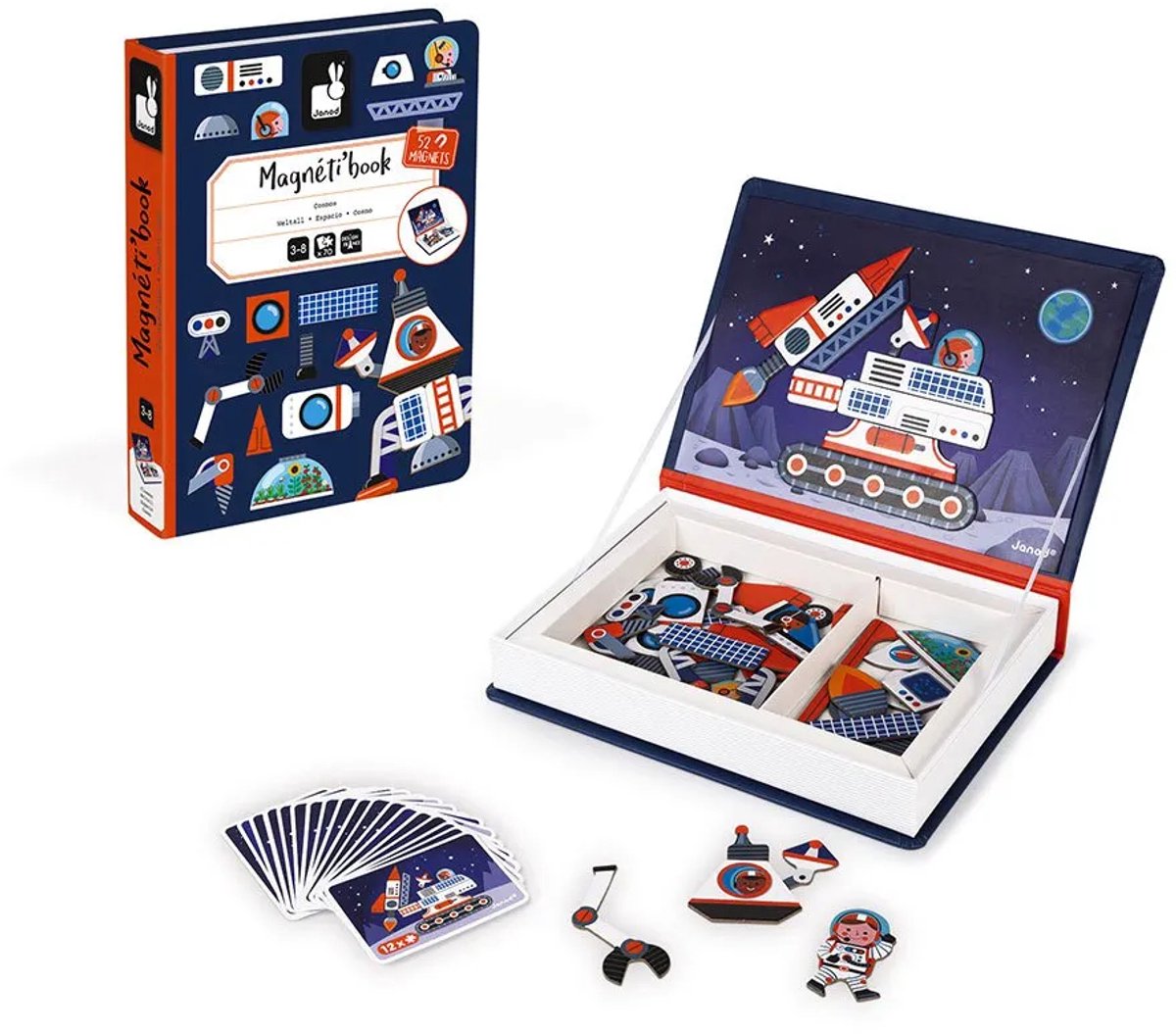 Janod - Magnetibook - Heelal - Magneetboek Speelset — afbeelding 12