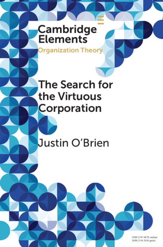 Elements in Organization Theory-The Search for the Virtuous  ... - cover