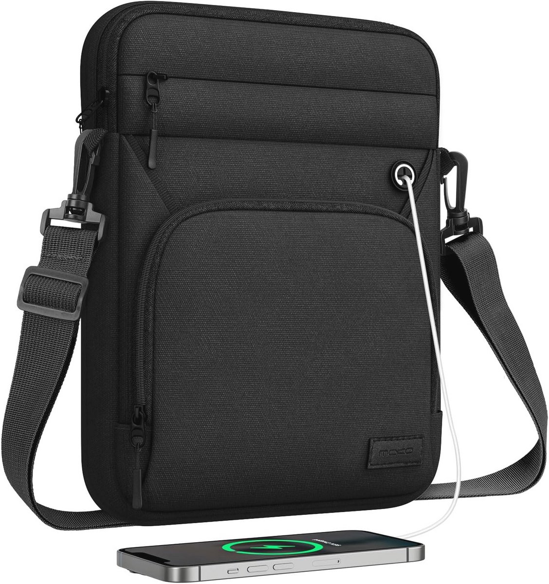 Multifunctionele Tablet Sleeve met Hoofdtelefoonpoort voor 13,3-14 Inch Apparaten