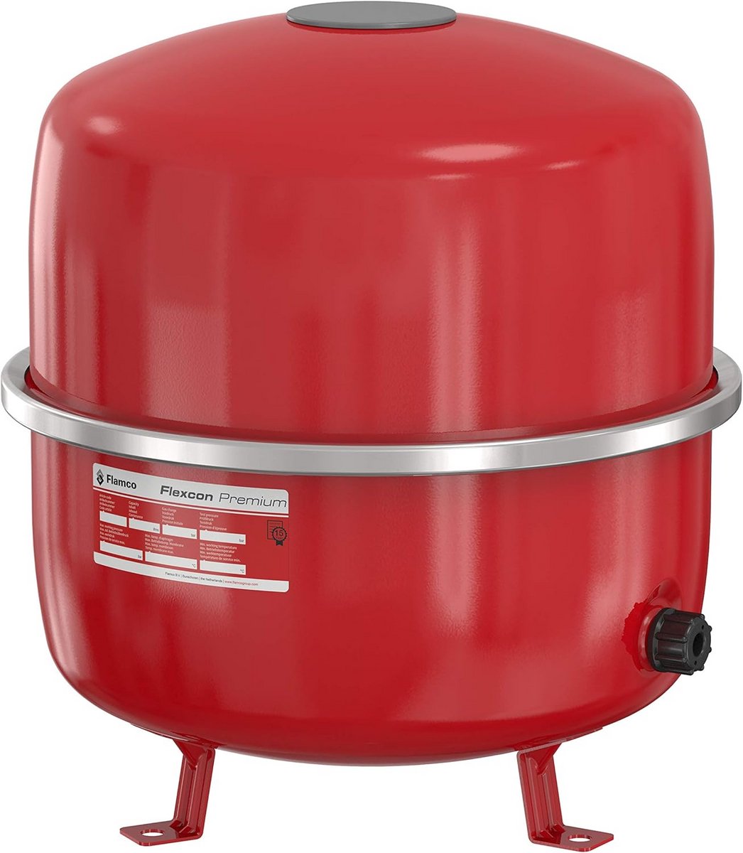 Expansievat 80 Liter 2,5/6 Bar voor CV en Koelsystemen - Rood Geëmailleerd