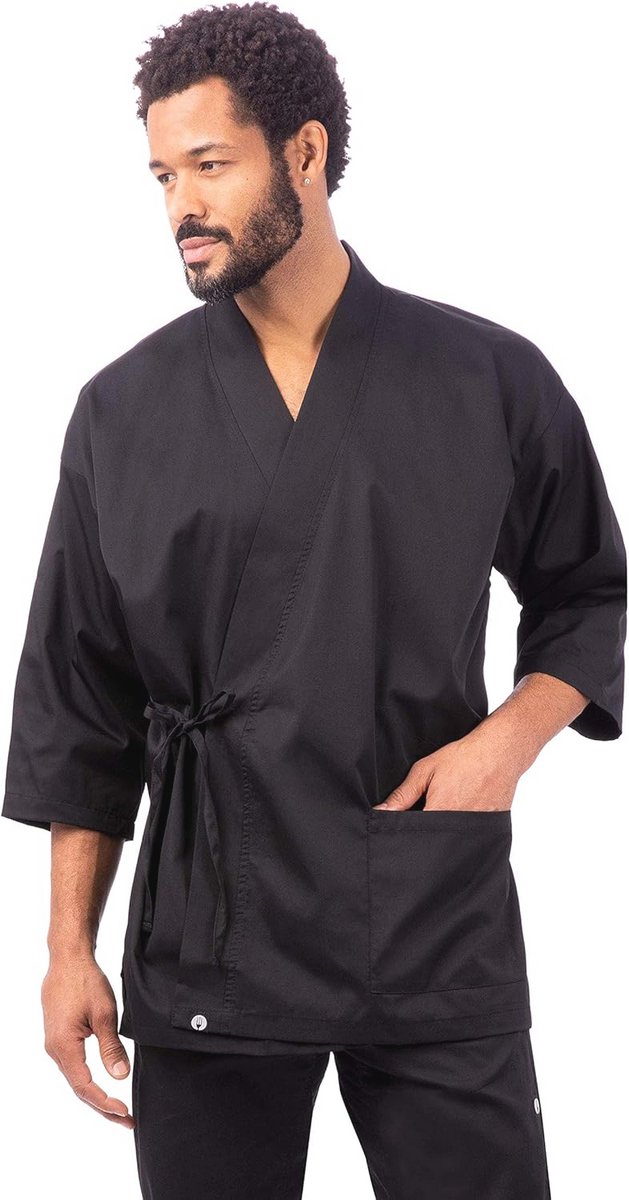 Unisex Sushi Jas in Zwart - 2X-Large Maat