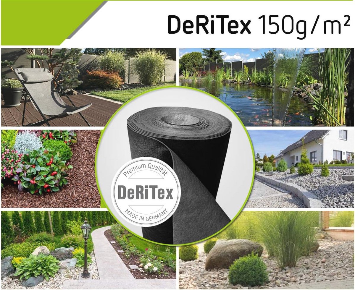 Premium Onkruiddoek 150 g/m² 50 m² voor Tuin en Landschapsarchitectuur