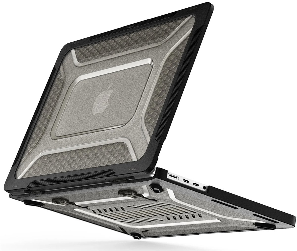 CaseBoutique macbook case geschikt voor MacBook Pro 14'' (M1-M5) - Zwart - Kunststof