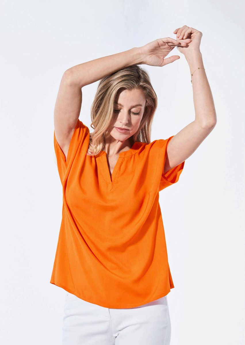 Goldner Blouse Blouse met tuniekhals