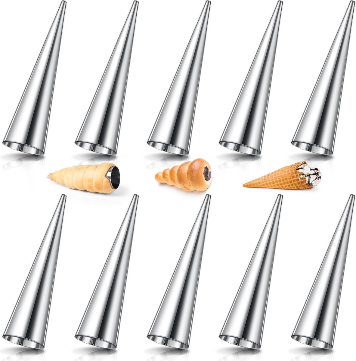 Roestvrijstalen Cannoli Vormen voor Bakken - 10 Stuks