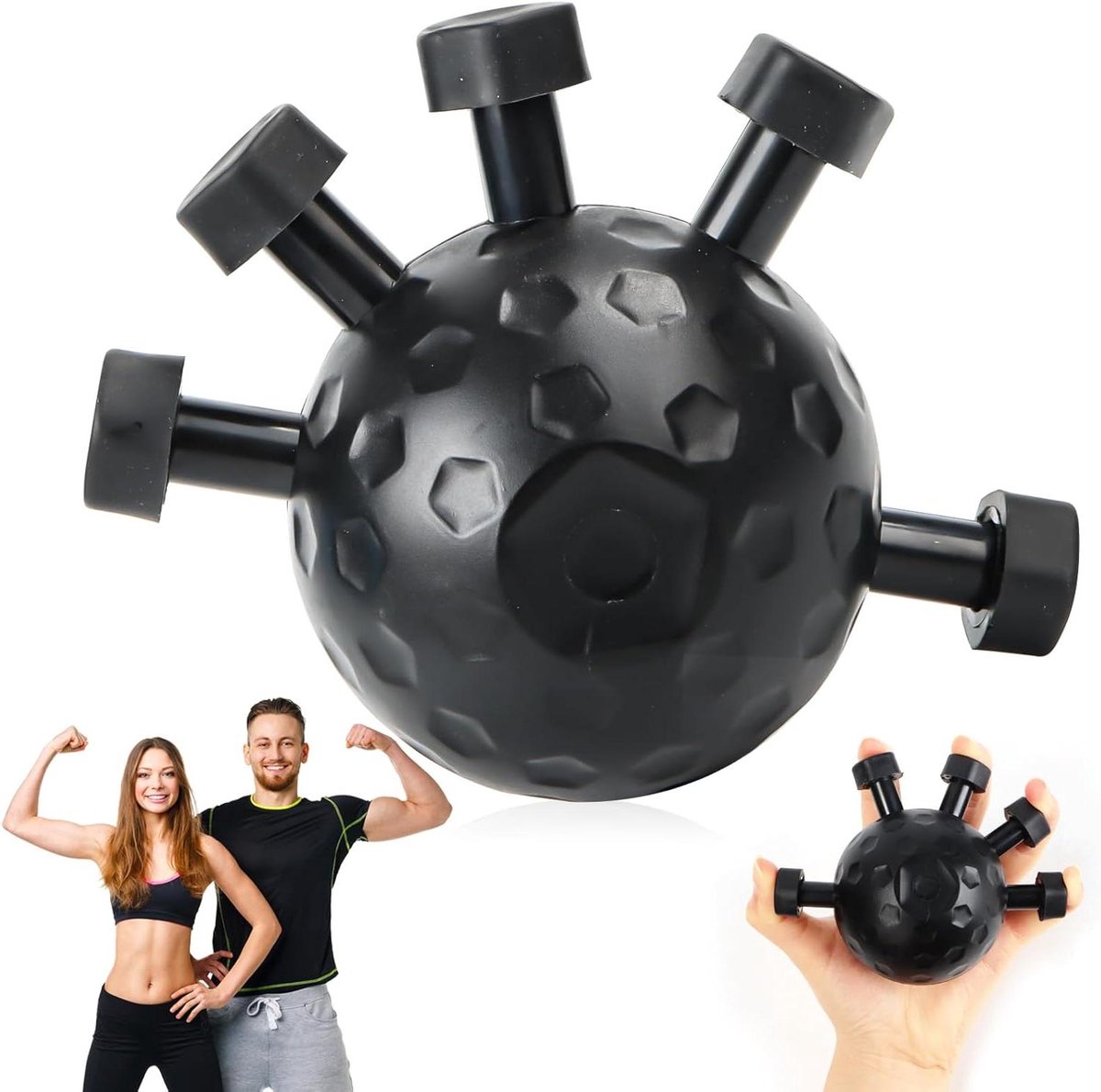 Allecta - Handtrainer voor vingergripsterkte en handmassage 25-45 kg - Verbeter grijpkracht en spierkracht in handen, passend voor decompressie