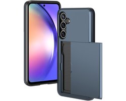 imoshion Hoesje met Pasjeshouder - Geschikt voor Samsung Galaxy A55 (5G) - Donkerblauw