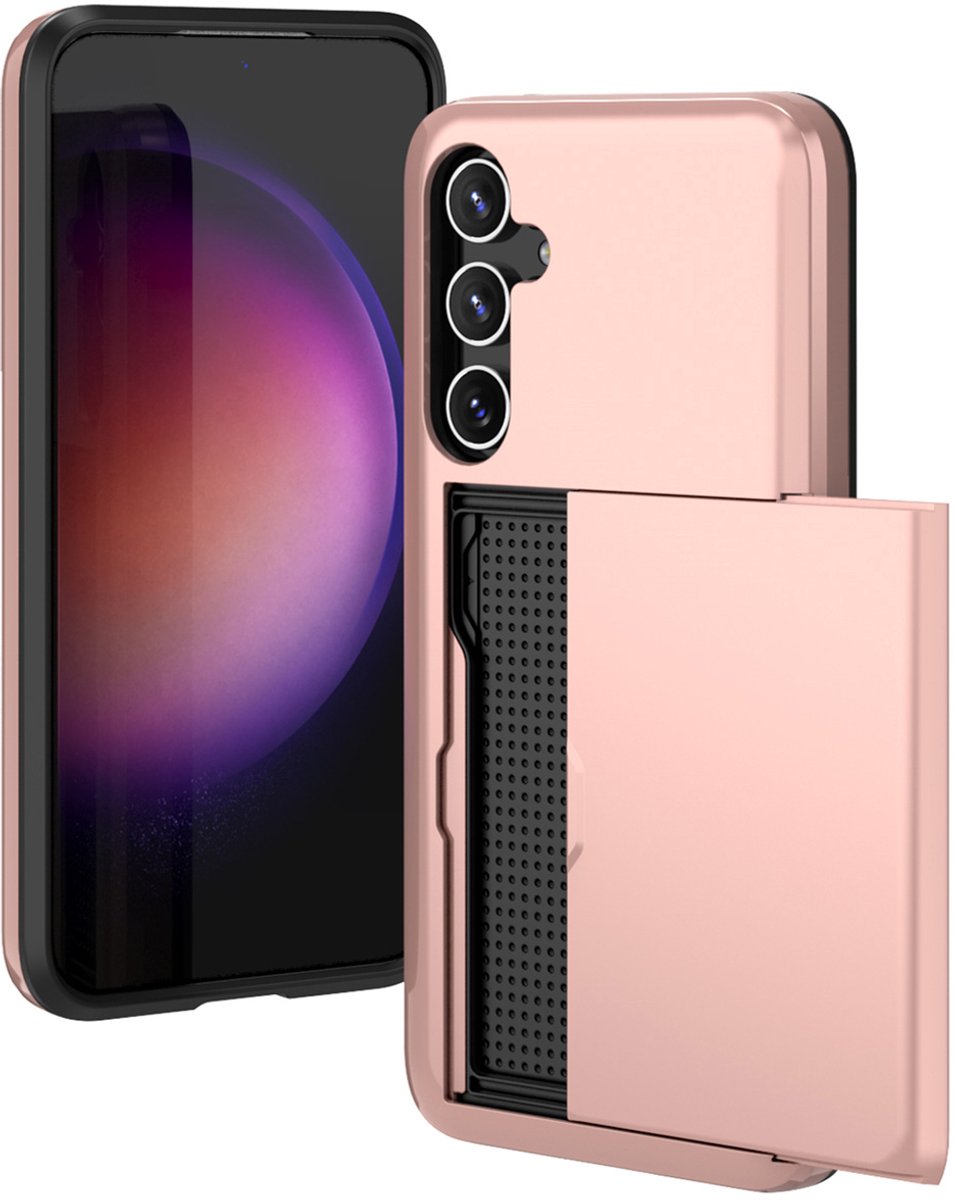 imoshion Hoesje met Pasjeshouder - Geschikt voor Samsung Galaxy S23 FE - Rosé Goud