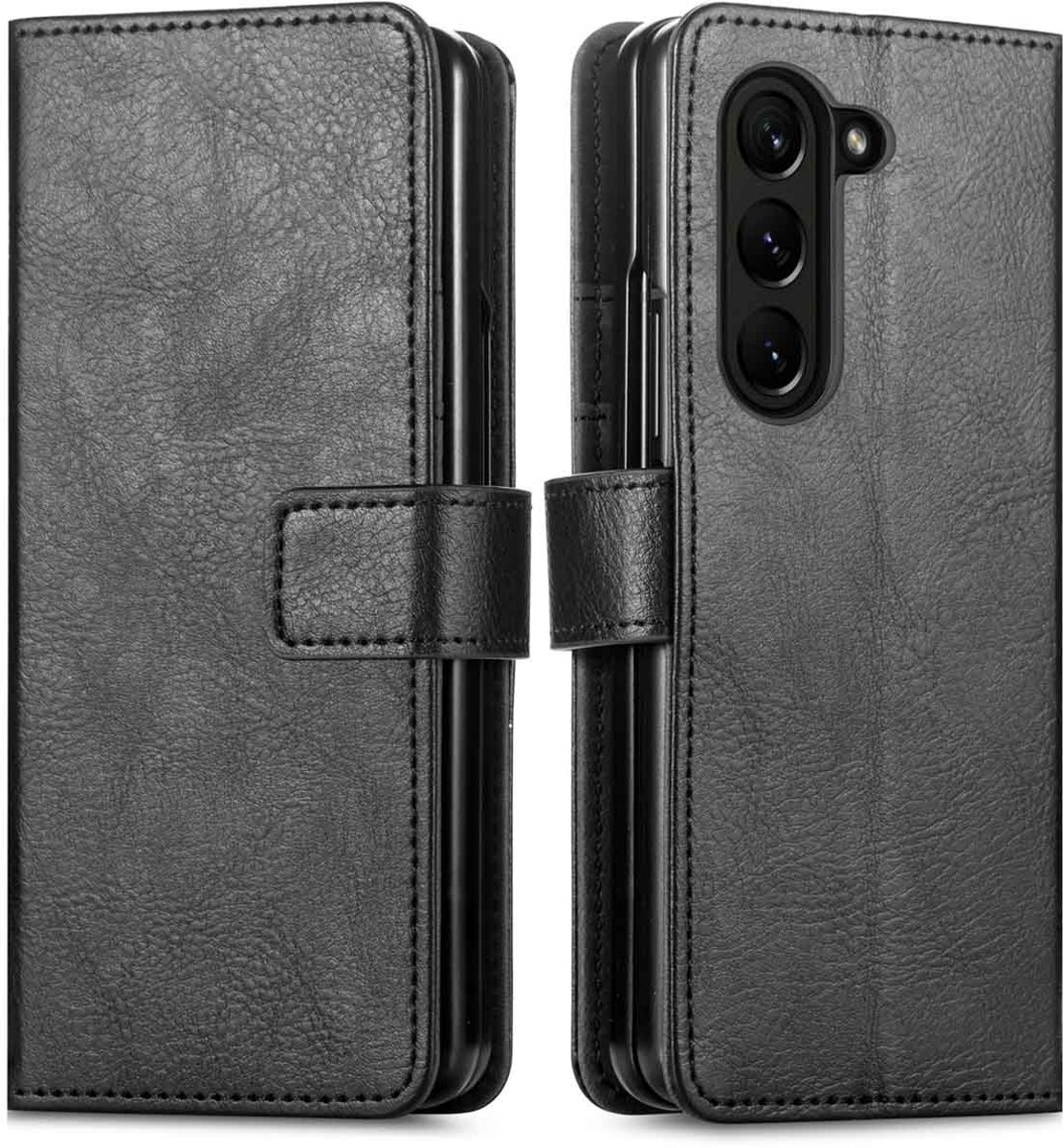 imoshion Hoesje - Geschikt voor Samsung Galaxy Z Fold 5 - Luxe Bookcase - Zwart