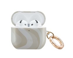 Selencia Case - Hoesje geschikt voor AirPods 4 - Desert Waves Beige