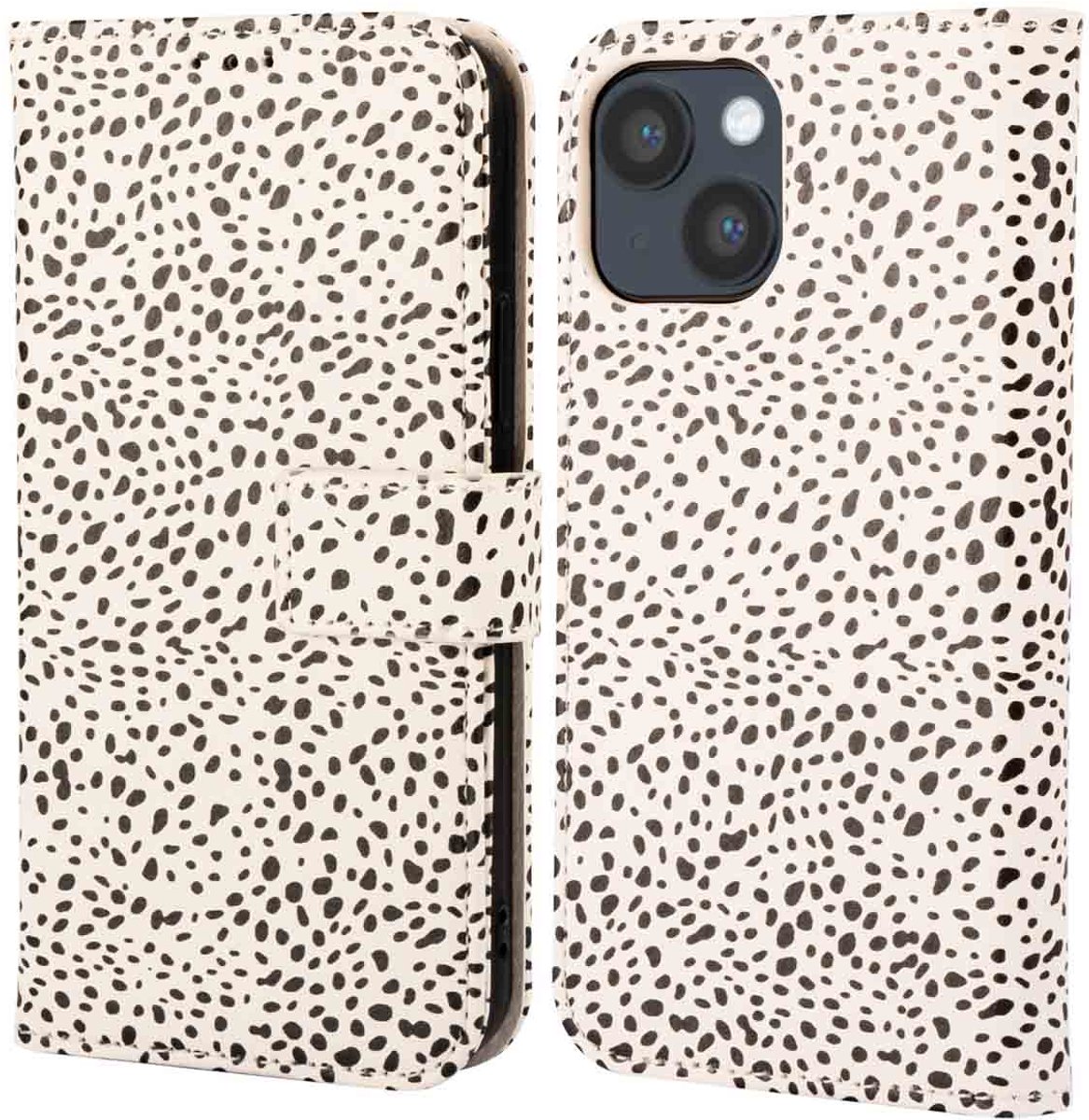 imoshion Hoesje - Geschikt voor Apple iPhone 14 - Design Bookcase smartphone - Desert Dots