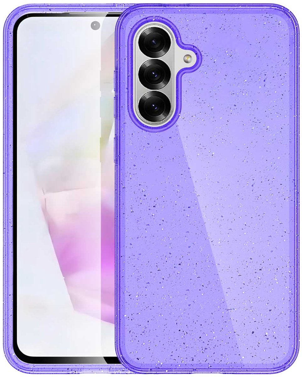 imoshion Hoesje - Geschikt voor Samsung Galaxy A56 (5G) - Sparkle Backcover - Glitter Paars