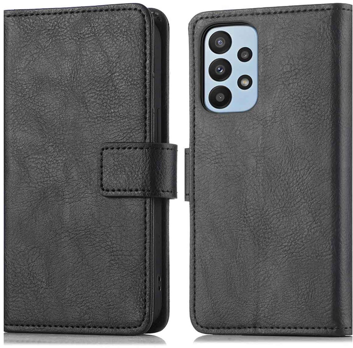 imoshion Hoesje - Geschikt voor Samsung Galaxy A23 (5G) - Luxe Bookcase - Zwart