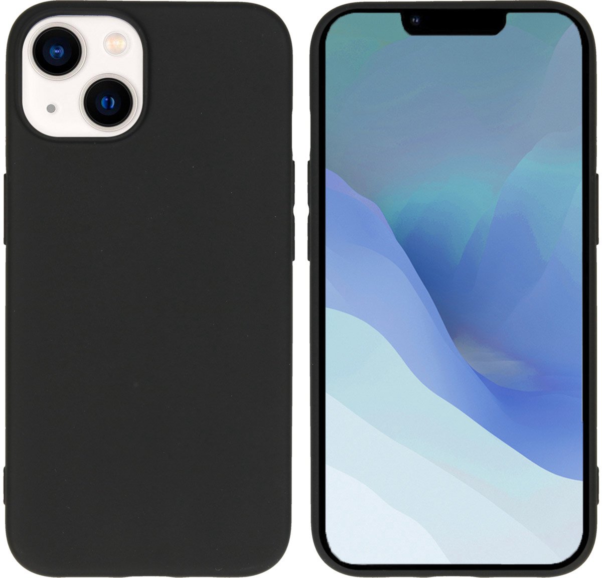 imoshion Hoesje - Geschikt voor Apple iPhone 14 - Color Backcover - Zwart