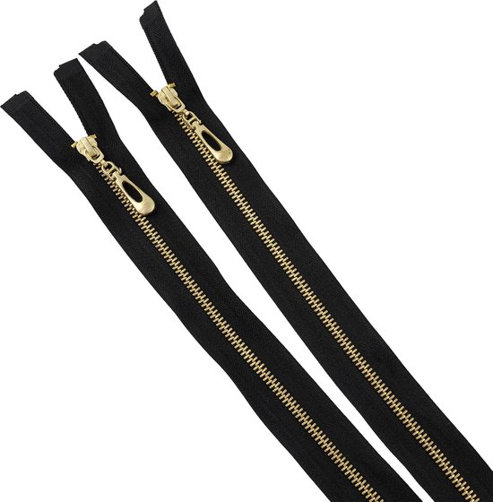KGS Nylon ritssluiting, grote verpakking met 3 maten, 20 kleuren, 100