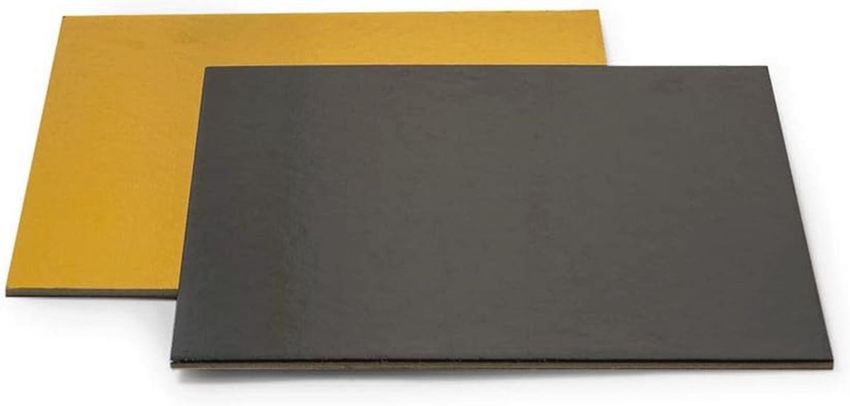 Gouden/Zwarte Taartschaal 32 x 32 cm - Perfect voor Taarten en Gebak