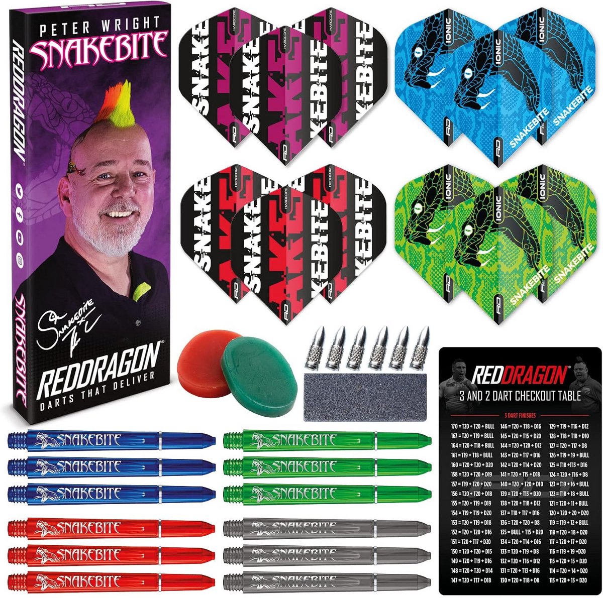 Uitgebreide Dart Accessoires Set - 30+ Stuks Inclusief Flights, Shafts en Hulpmiddelen