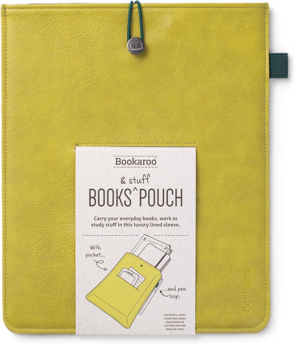 Boeken- en Spullen Pouch in Chartreuse - Stijlvolle Draagtas voor Notities en Accessoires