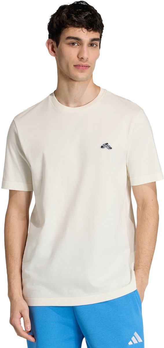 Adidas Sportswear Summer Slides Sport Graphic T-Shirt Heren Wit