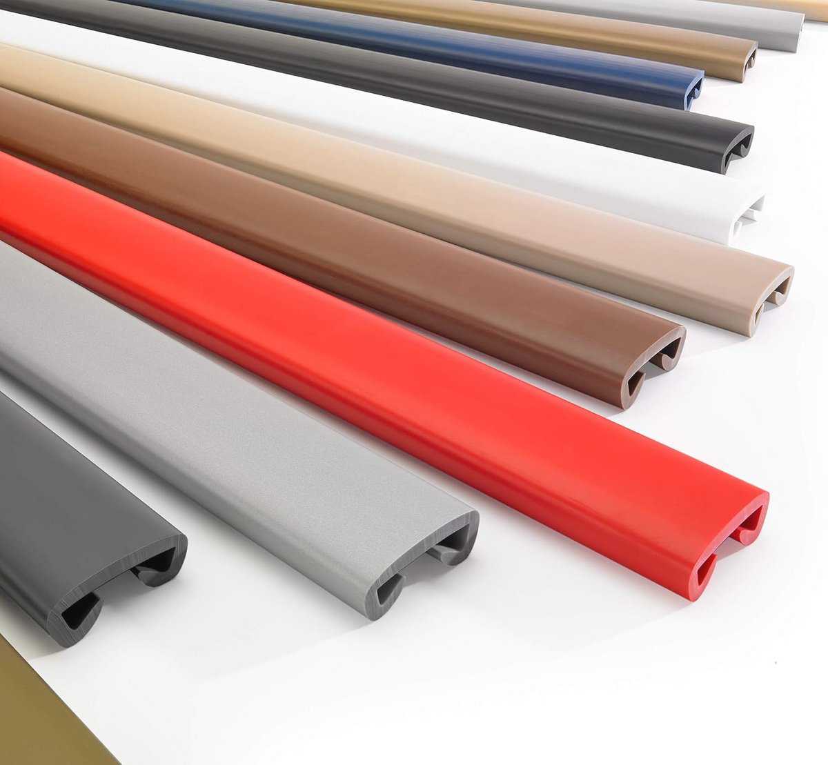 PVC Trapleuning 40 x 8 mm - Kunststof Leuningprofiel voor Veiligheid en Esthetiek