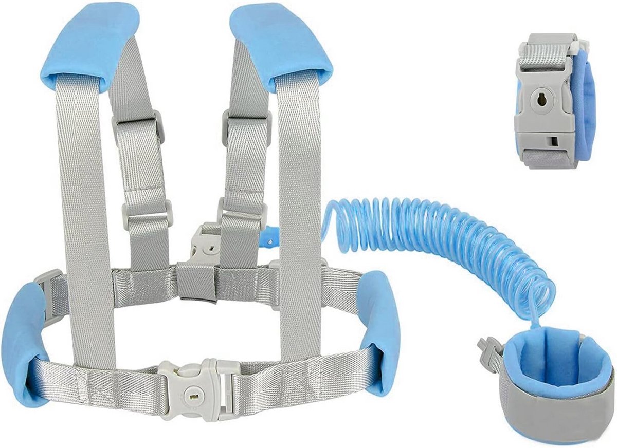 Baby Teugels Wandelharnas - 2-in-1 Anti-Verlies Veiligheidslijn voor Peuters - Roze 2 Meter