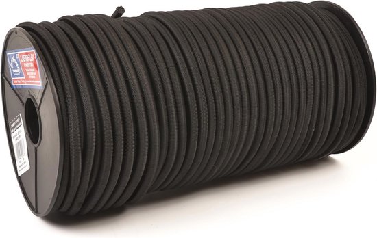 10MM LASTOFLEX Bungee Cord Zwart - Duurzaam en Sterk Koord voor Vrijetijd en Doe-Het-Zelf — afbeelding 4