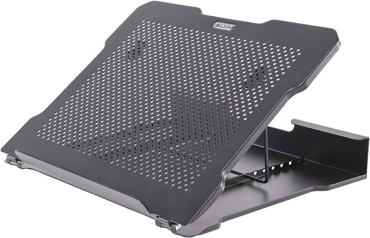 Verstelbare Laptopstandaard met 7 Posities - Ergonomisch en Van Metaal