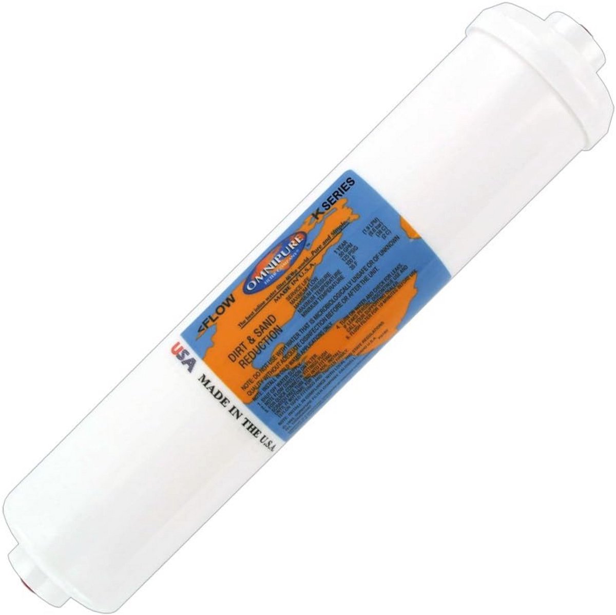Inline Waterfilter met Quick-Connect voor IJsblokjes, Koelkasten en Drinkfonteinen