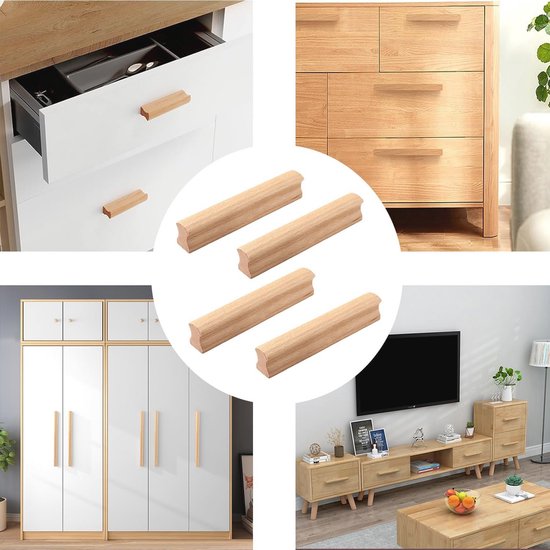 Furnipart meubelgrepen tuba - hout - gelakt/niet gelakt