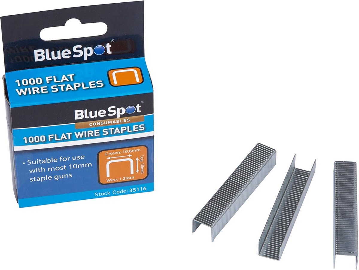 Crown Flat Wire Nietjes T50 Type - Zilver - 1000 Stuks