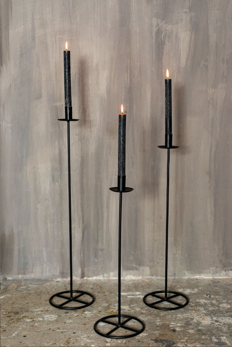 Home Society - Candleholder Clervaux - Black - Size S, M and L