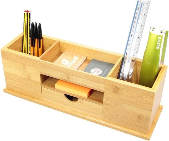 CEP Silva by CEP Pennenbak 2240020301 Bamboe Bruin 22,7 x 9,7 x 15 cm | Viking Direct NL