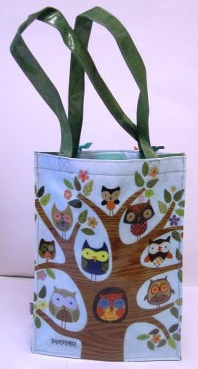 Grote Shopper Tas met Kleurrijke Vogels - Sterke Draagtas