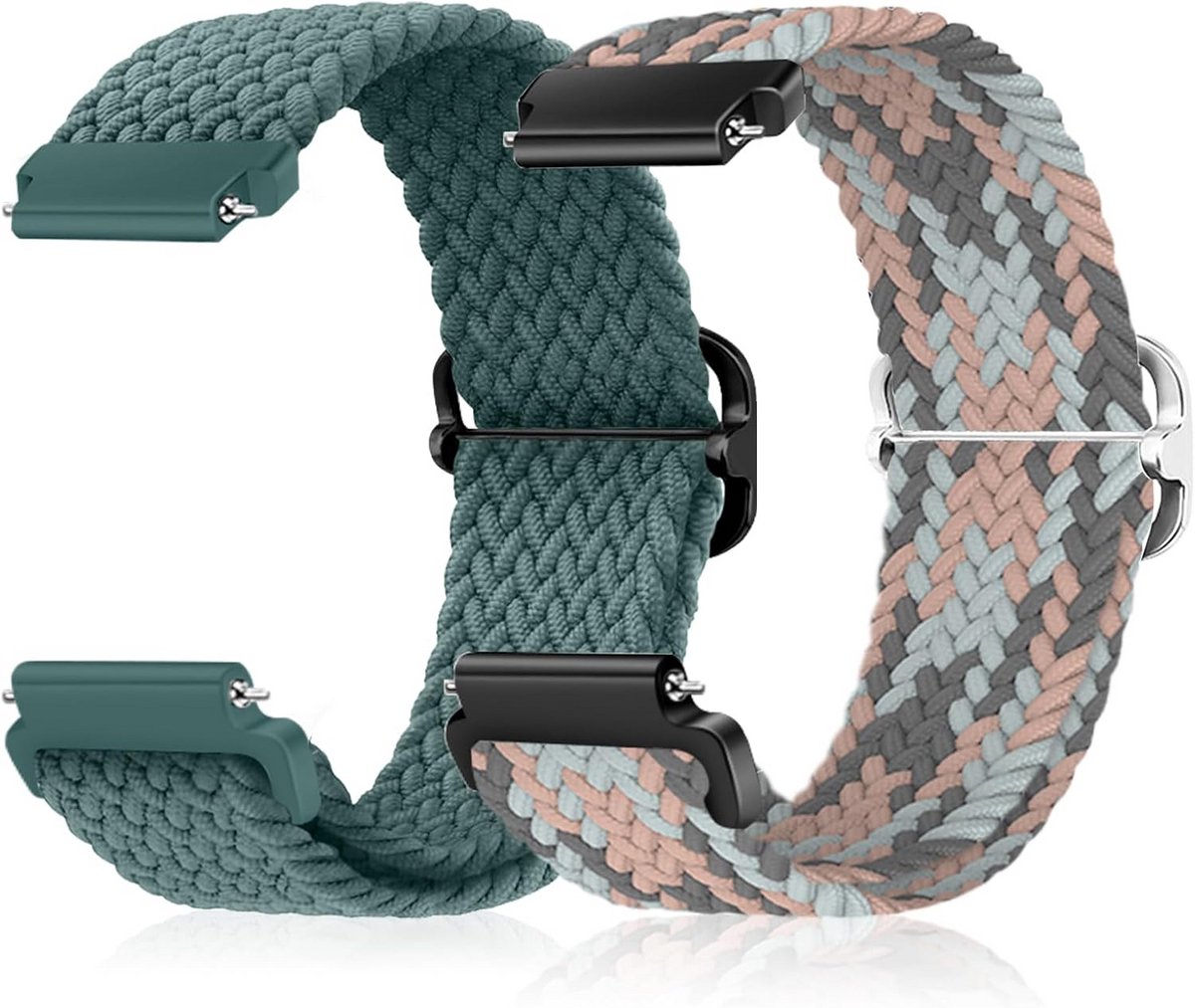 Elastische Horlogeband 18mm 19mm 20mm 22mm Snel Verstelbaar Zacht Ademend Voor Heren en Dames