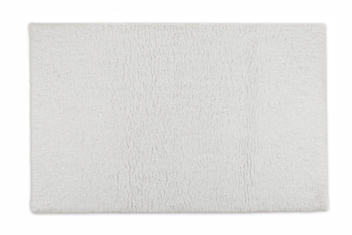 Yellow Badmat Ciclo - Badkamermat - Bidetmat - Antislip tapijt - 70x120 cm - Wit
