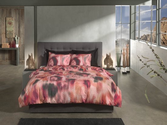 Heckettlane Jolijn Dekbedovertrek - Tweepersoons - Katoen - 200x200-220cm - Rood van Heckettlane — afbeelding 5