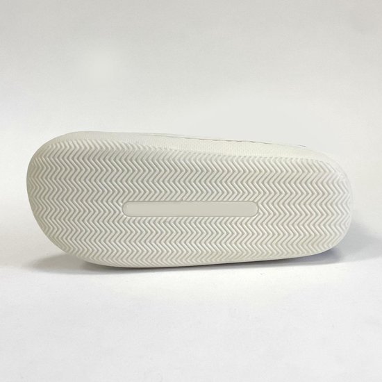 Witte zool met visgraatprofiel.