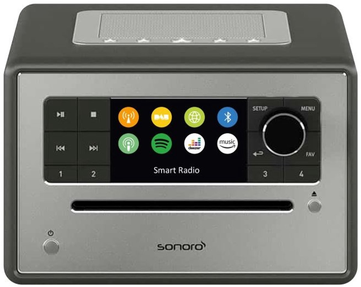 Sonoro Elite 2025 Internet Radio met CD-Speler - Mat Grafiet
